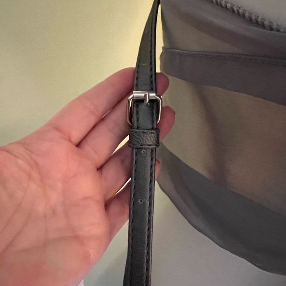 Nine West Silver Grey Crossbody Handbag Purse - Picture 3 of 6